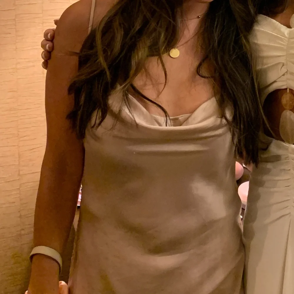 Aritzia “only ruched” slip mini dress in poetic pink, S - Picture 11 of 12